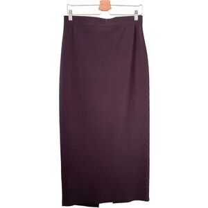 Vintage Luly K Black Midi Pencil Skirt Made in USA in Size Large